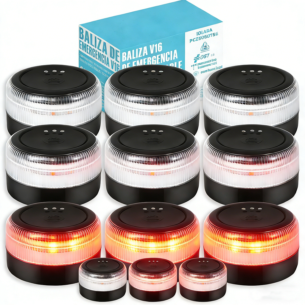 ⭐⭐¡Último día! ¡80% de descuento para el Año Nuevo 2026!❄❄Baliza V16 | 2ª GENERACION Geolocalización DGT 3.0 | Luz Emergencia Coche Homologado DGT | SIM y Datos Pagados hasta 2038