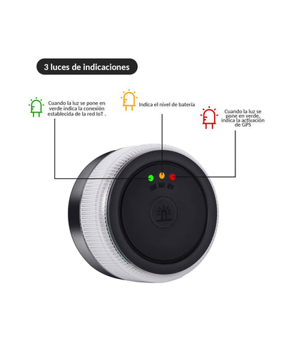 ⭐⭐¡Último día! ¡80% de descuento para el Año Nuevo 2026!❄❄Baliza V16 | 2ª GENERACION Geolocalización DGT 3.0 | Luz Emergencia Coche Homologado DGT | SIM y Datos Pagados hasta 2038