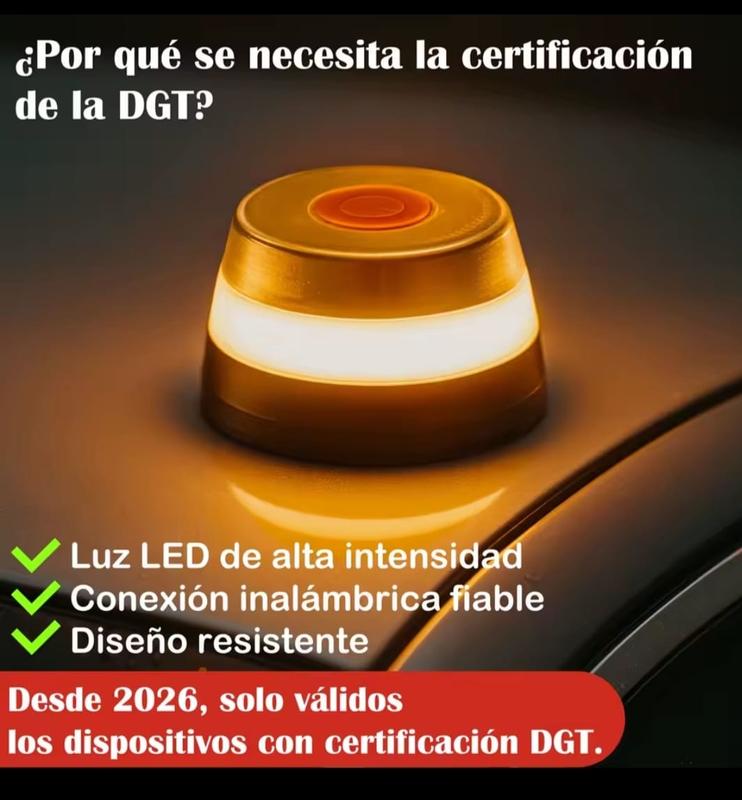 ⭐⭐¡Último día! ¡80% de descuento para el Año Nuevo 2026!❄❄Baliza V16 | 2ª GENERACION Geolocalización DGT 3.0 | Luz Emergencia Coche Homologado DGT | SIM y Datos Pagados hasta 2038